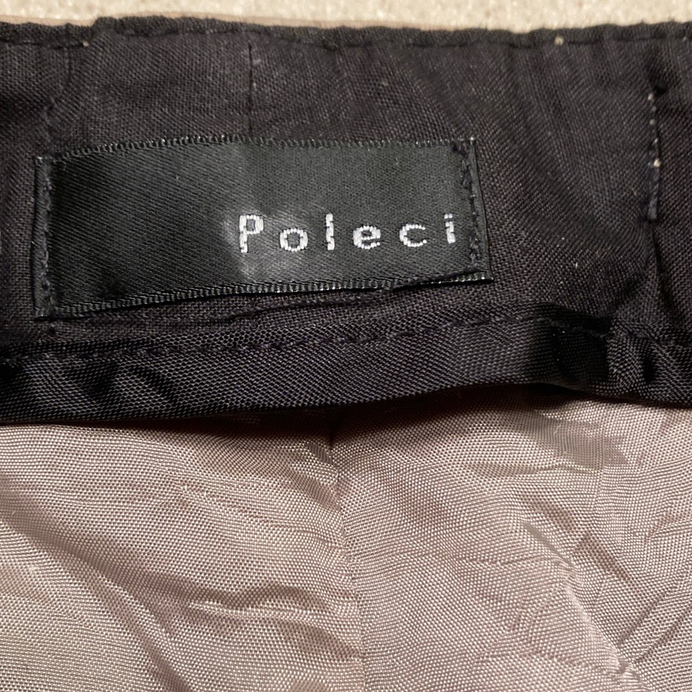 Poleci Taupe Leather Pants 30" Waist  **Very Worn** - Picture 5 of 16